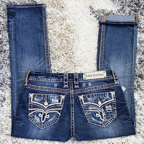 Rock Revival Denim - Rock Revival Sukara Crop Jean's.  Size 28.